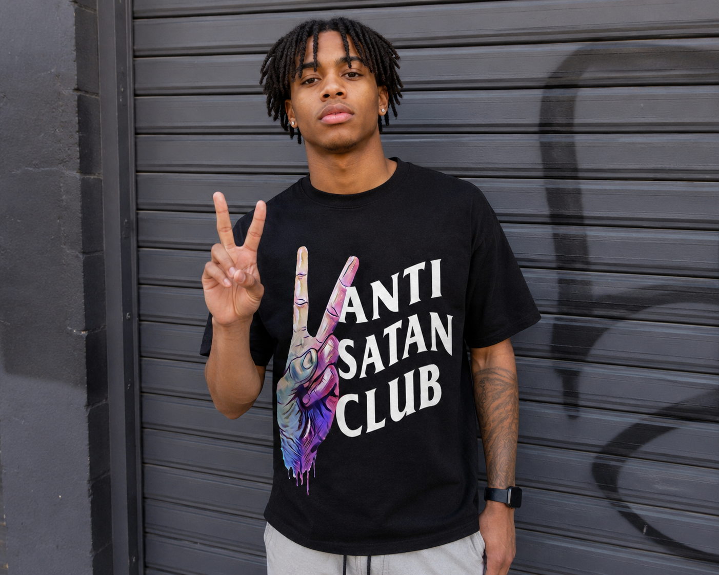 ANTI SATAN CLUB TEE