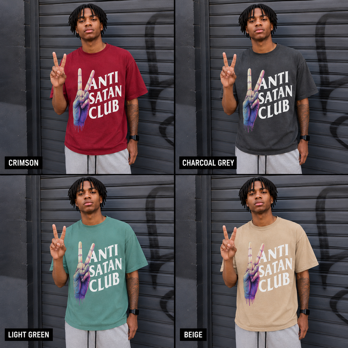 ANTI SATAN CLUB TEE